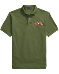 Polo Ralph Lauren - Embroidered Triple-Pony Polo Shirt - Lyst
