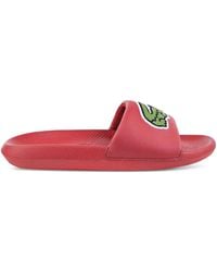 Lacoste - Croco Pantoletten - Lyst