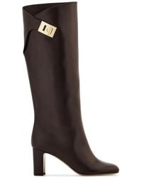 Ferragamo - Hug Buckle Boots - Lyst