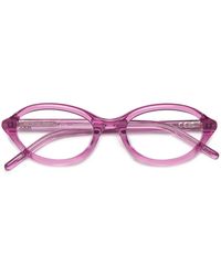 Retrosuperfuture - Oval-Frame Glasses - Lyst