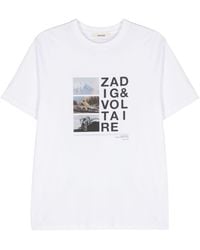 Zadig & Voltaire - Ted Photograph-print T-shirt - Lyst