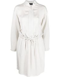 Emporio Armani - ドレープ シャツドレス - Lyst