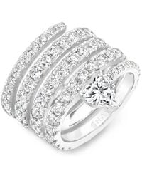 SHAY - Anello Spiral Con Diamanti - Lyst