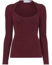 Proenza Schouler - Plaited Rib Scoop Neck Jumper - Lyst