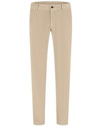 Zanone - Pleated Corduroy Trousers - Lyst