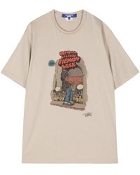 Junya Watanabe - Graphic-print Cotton T-shirt - Lyst