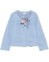 Liu Jo - Floral Chain Jacket - Lyst