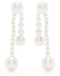 Sophie Bille Brahe - 14kt Gold Ruban De Perle Pearl Earrings - Lyst