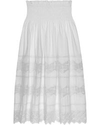 The Great - Rosette Midi Skirt - Lyst