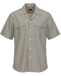 Isaia - Striped Short-Sleeve Shirt - Lyst