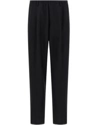 Cellar Door - Elastic-Waistband Pleat Trousers - Lyst