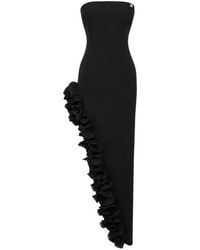 DIVEDIVINE - Ruffled Asymmetric Midi Dress - Lyst