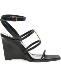 Saint Laurent - 100Mm Cassandra Sandals - Lyst