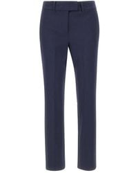 Marella - Front-Crease Welt-Pockets Trousers - Lyst