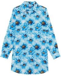 Vilebrequin - Mini-Blousejurk Met Lange Mouwen En Bloemenprint - Lyst
