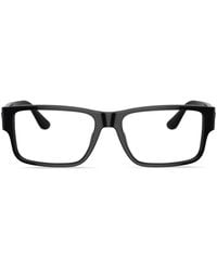 Versace - Brille Mit Eckigem Gestell - Lyst