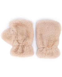 Apparis - Ariel Faux-Fur Fingerless Gloves - Lyst
