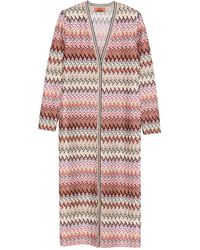 Missoni - Zigzag-Pattern Cardi-Coat - Lyst