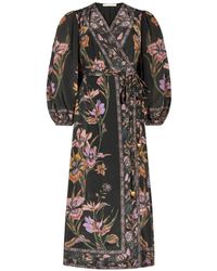 Marie Oliver - Robe Portefeuille Everette À Fleurs - Lyst