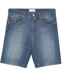 Jacob Cohen - Logo-Patch Shorts - Lyst
