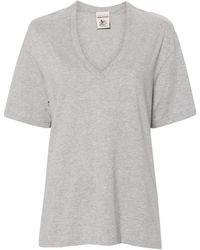 Semicouture - V-neck Cotton T-shirt - Lyst
