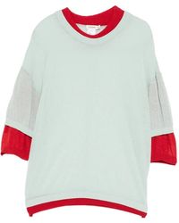 COTEMP - Contrasting Collar Top - Lyst