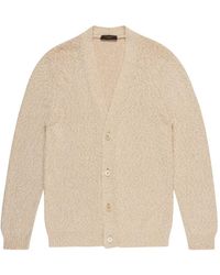 Zanone - Textured Cotton Cardigan - Lyst