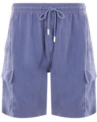 Vilebrequin - Shorts aus Leinen mit Kordelzug - Lyst