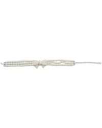 Self-Portrait - Pearl-Embellished Necklace - Lyst