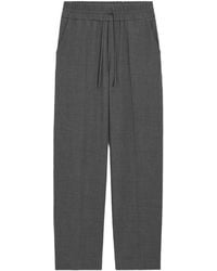 Ami Paris - Elasticated-Waist Wool Trousers - Lyst