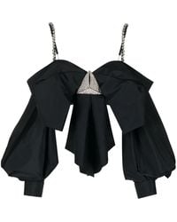 Area - Oversized Bow-Detail Top - Lyst