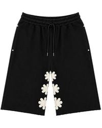 LOSTSHDWS - Sun-Logo-Embroidered Shorts - Lyst