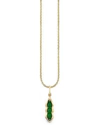 Sydney Evan - Pea Pod Jade Necklace - Lyst