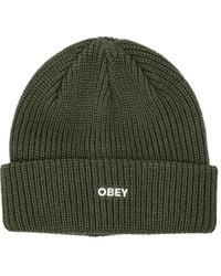Obey - Ribbed-Knit Beanie - Lyst