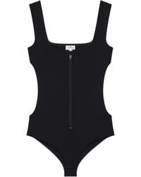 Courreges - Cut-Out Zip-Up Bodysuit - Lyst