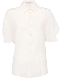 Stella McCartney - Buttoned-Up Silk Shirt - Lyst