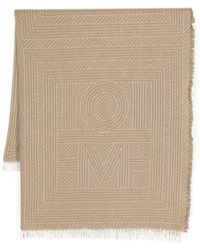TOTEME - Striped Monogram Wool Scarf - Lyst