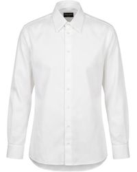 Giorgio Armani - Chemise Texturée À Manches Longues - Lyst
