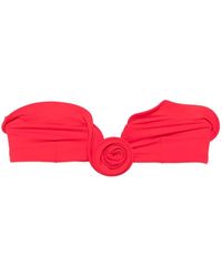 Magda Butrym - Top Bikini Con Applicazione Rosa - Lyst