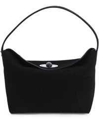 Christopher Esber - Mini Turnlock Suede Tote Bag - Lyst