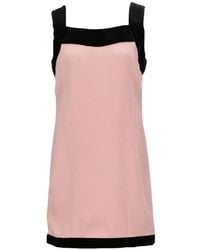 Tom Ford - Contrast-Trim Sleeveless Mini Dress - Lyst