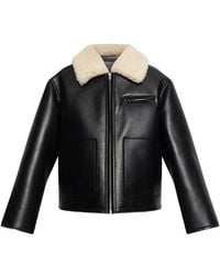 Stand Studio - Chaqueta Kaz Con Cuello De Lana De Oveja - Lyst