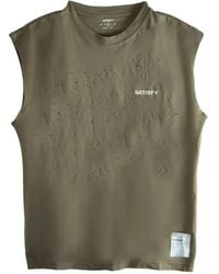 Satisfy - Mothtech Distressed Sleeveless Vest - Lyst