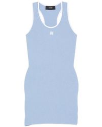 Amiri - Ribbed-Knit Mini Dress - Lyst