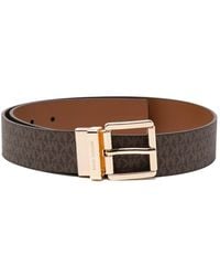 Michael Kors - Reversible Logo Belt - Lyst