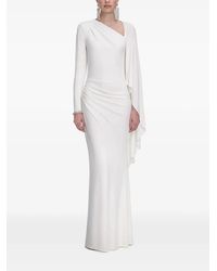 Self-Portrait - Draped Maxi Dress - Lyst