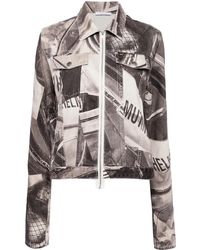 Helmut Lang - Jacke Mit Grafischem Print - Lyst