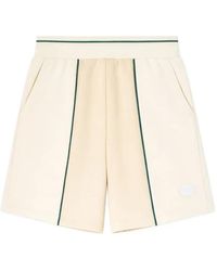 EA7 - Logo-Patch Side-Seam Shorts - Lyst