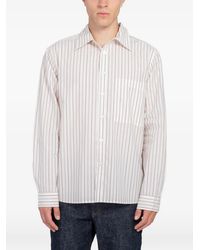 Minimum - Ace Rlx Ls Relaxed-Fit Striped Shirt - Lyst