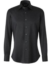 Fray - Camisa De Piqué De Manga Larga - Lyst